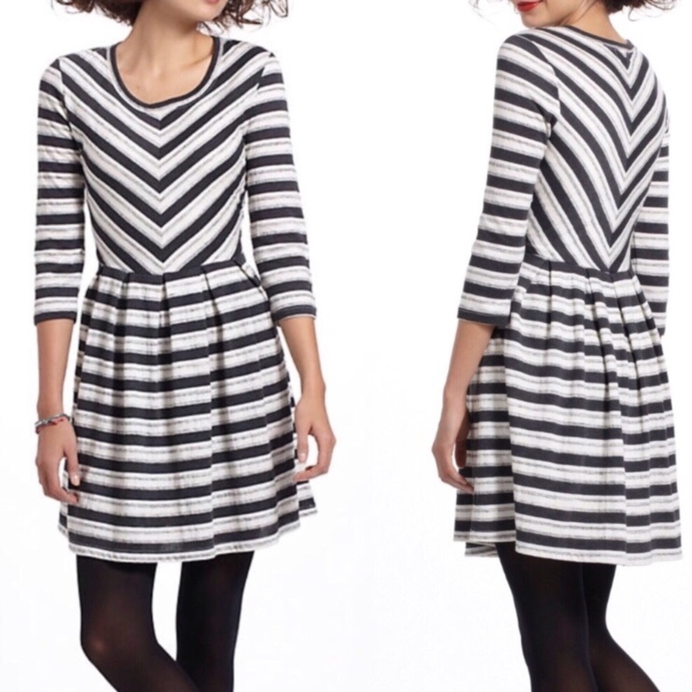 Puella Mitered Stripe Chemise (Dress)